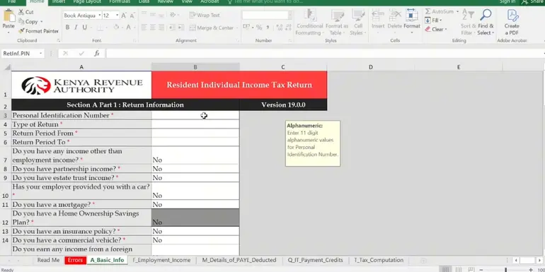 how to file KRA returns using P9 form