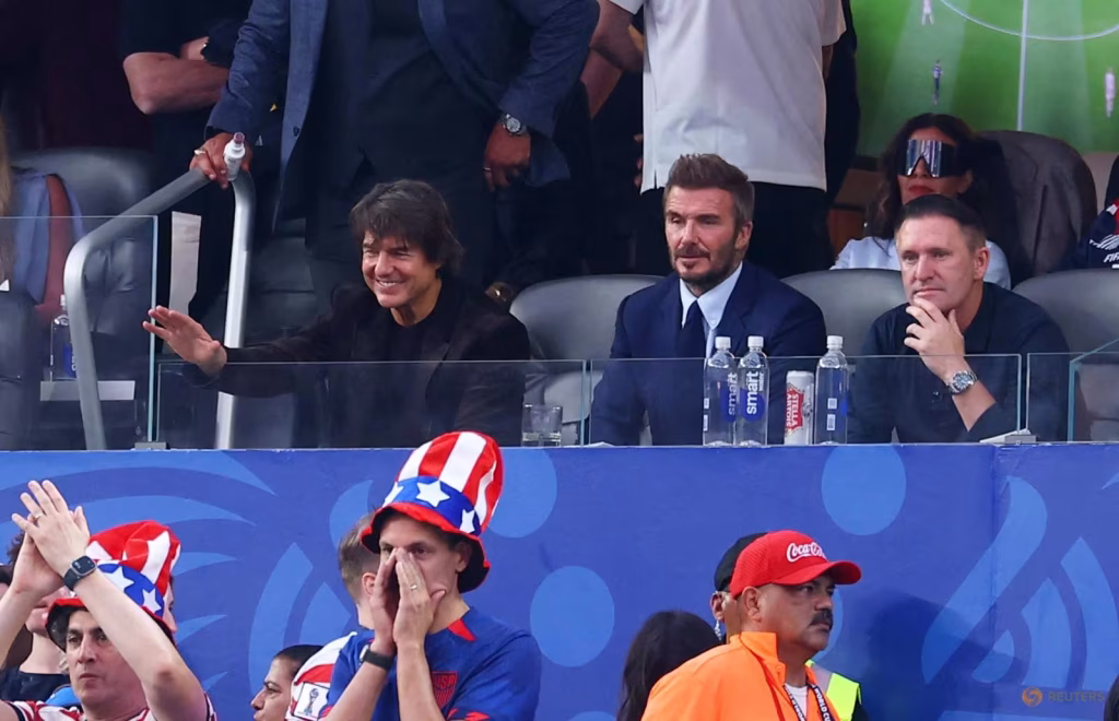 Sir David Beckham and Tom Cruise in attendace as USA beats Paraguay