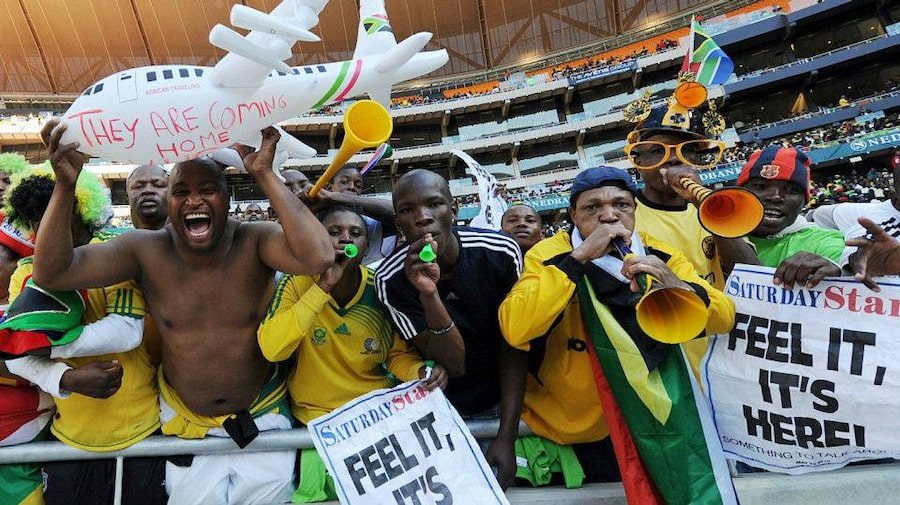 africa team fans at world cup