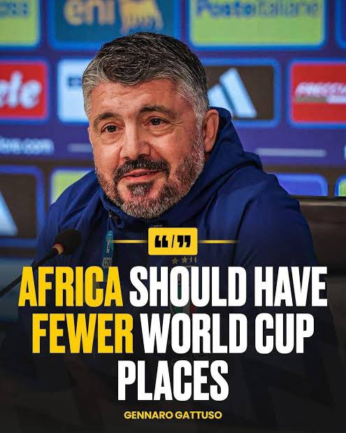 Gattuso speaks on Africa having fewer world cup spots